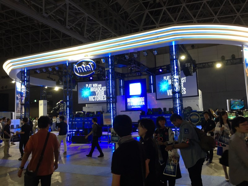 Intel had a big booth this year. I don’t recall seeing them before at TGS like this.